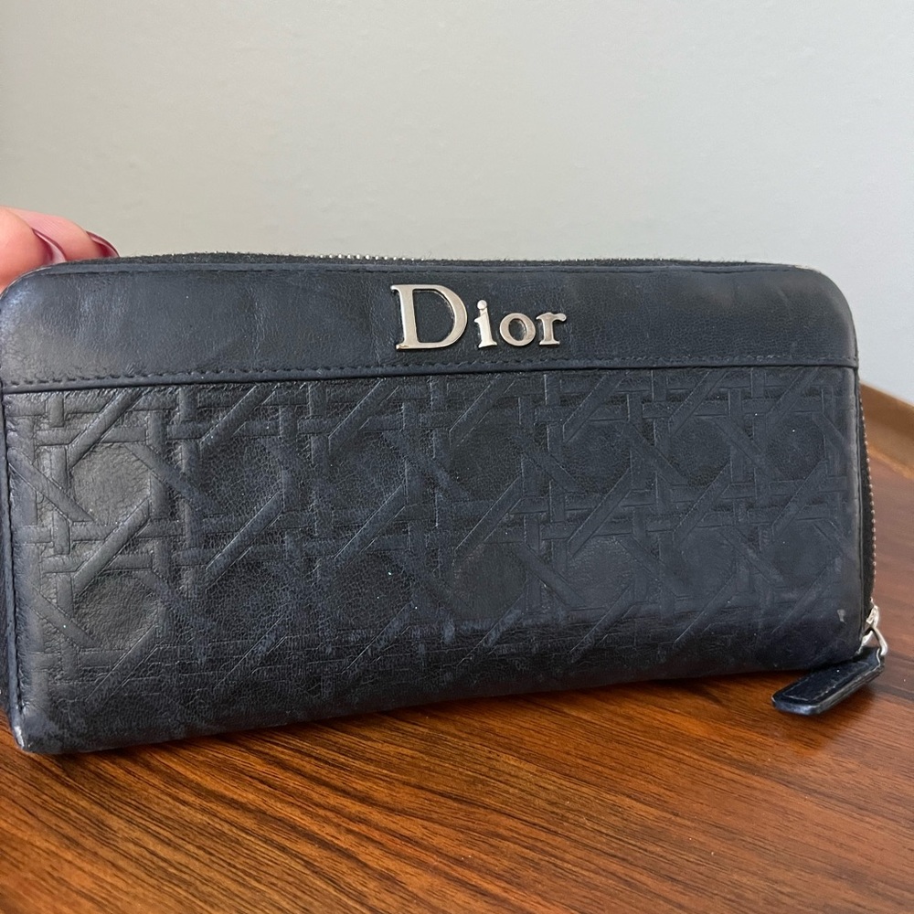 Dior Black Leather Wallet